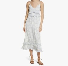 Madewell Sunflowers Midi Slipdress Blue White 2
