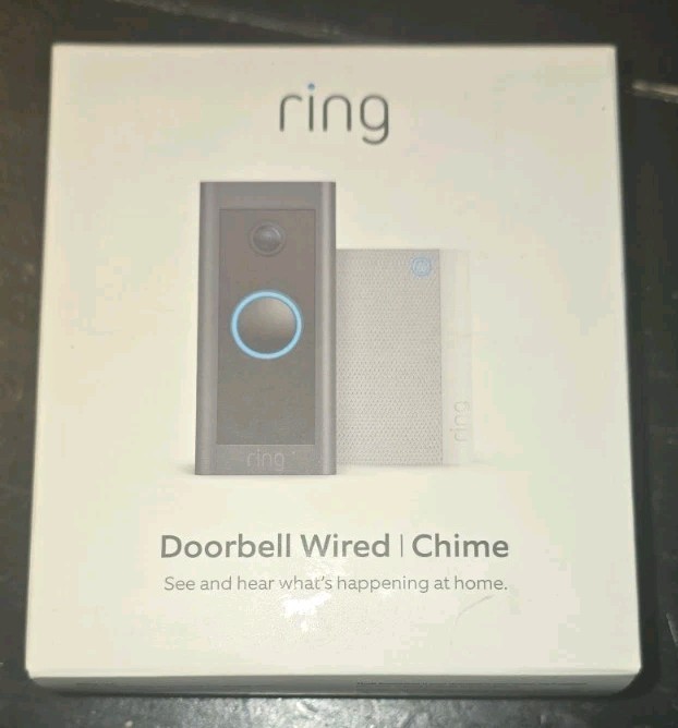 Ring Video Doorbell Wired 1080p HD motion detection + Chime 