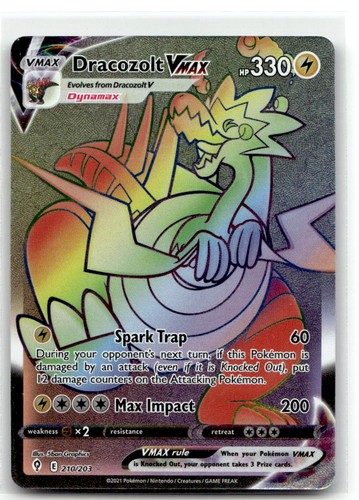 Dracozolt VMAX (Secret) SWSH07: Evolving Skies - Holofoil [210/203] - NM