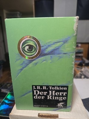 JRR Tolkien German Lord of the Rings Box Set Der Herr Der Ringe Green 1 2 3