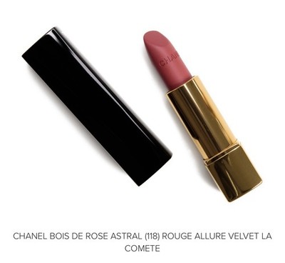 CHANEL Rouge Allure Velvet Lipstick 118 BOIS DE ROSE ASTRAL Matte