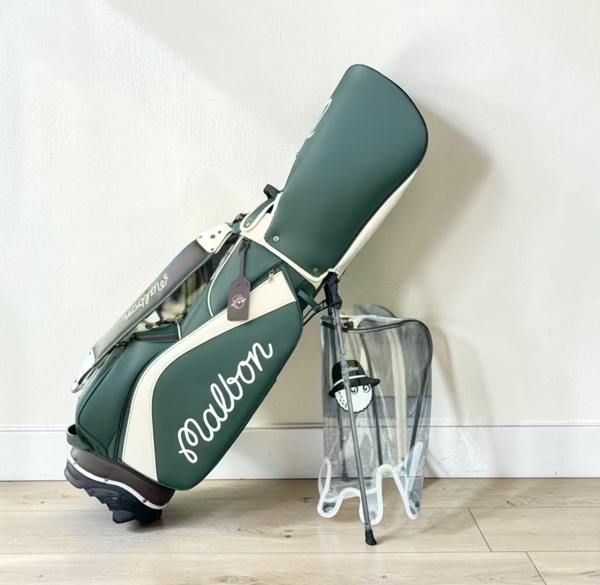 Malbon Golf Stand Bag - Premium Waterproof PU Leather Caddy Bag