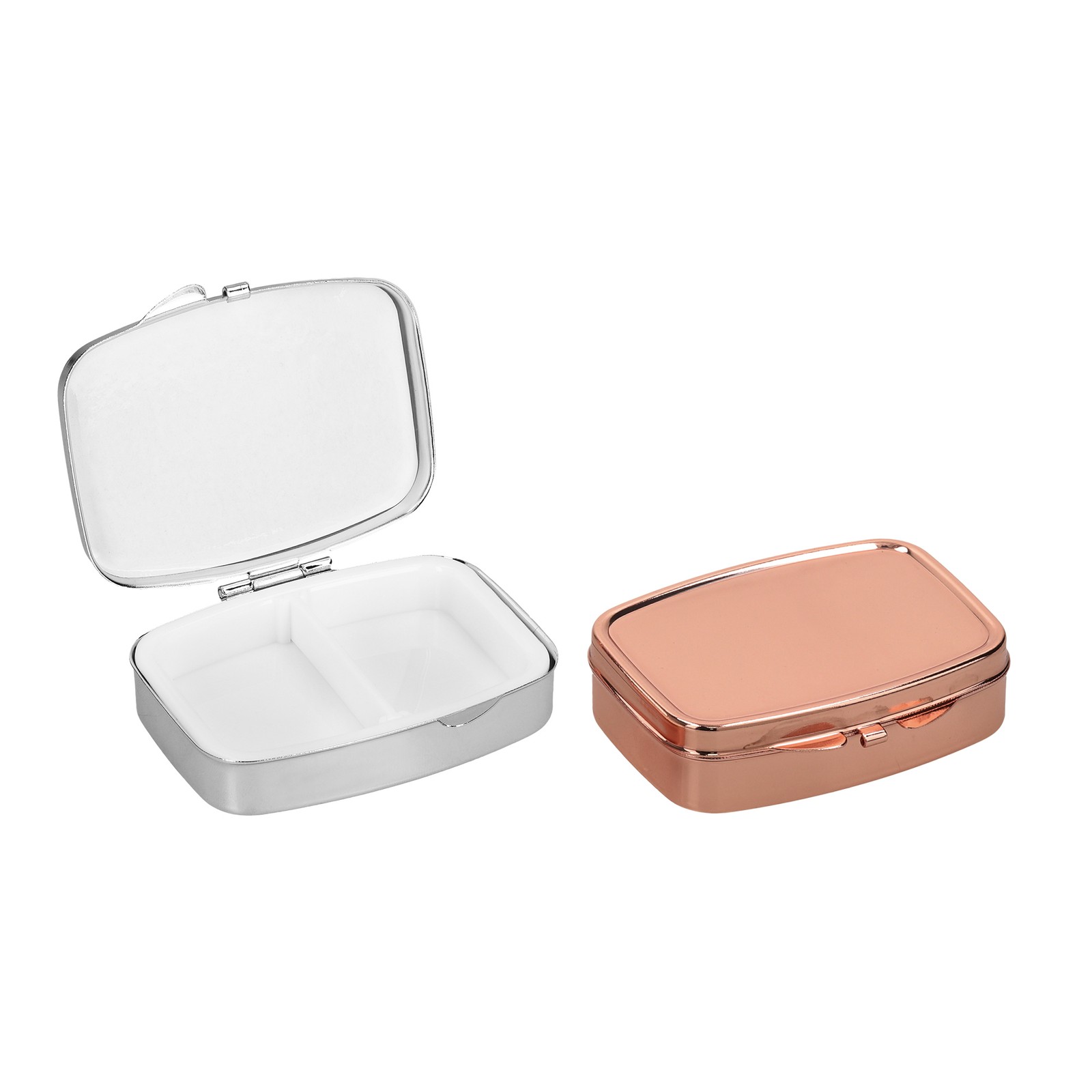 2x Edelstahl Tablettenbox mit 2 Fchern - 55 x 4 x 15cm 1790₽