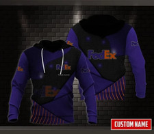 Personalized Name Fedex Purple Custom Full Print 3D Hoodie