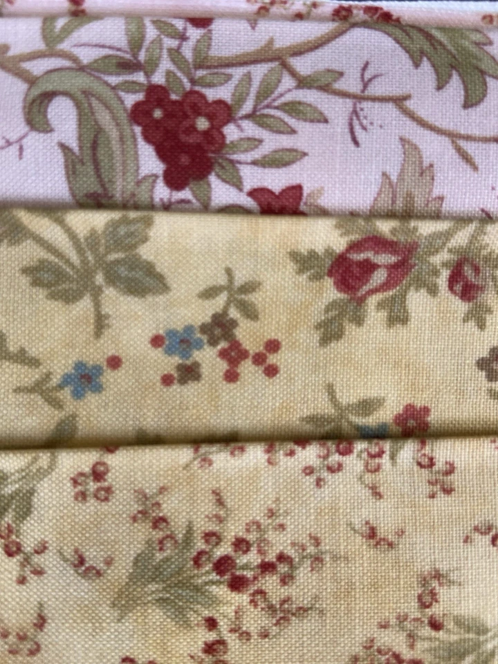 Gingham Rose By 3 Sisters For Moda - 40 1/4 Yard Cuts Rare OOP Line - Image 4 of 4