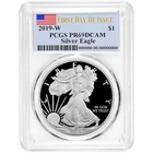 2019-W Proof $1 American Silver Eagle PCGS PR69DCAM FDOI Flag Label