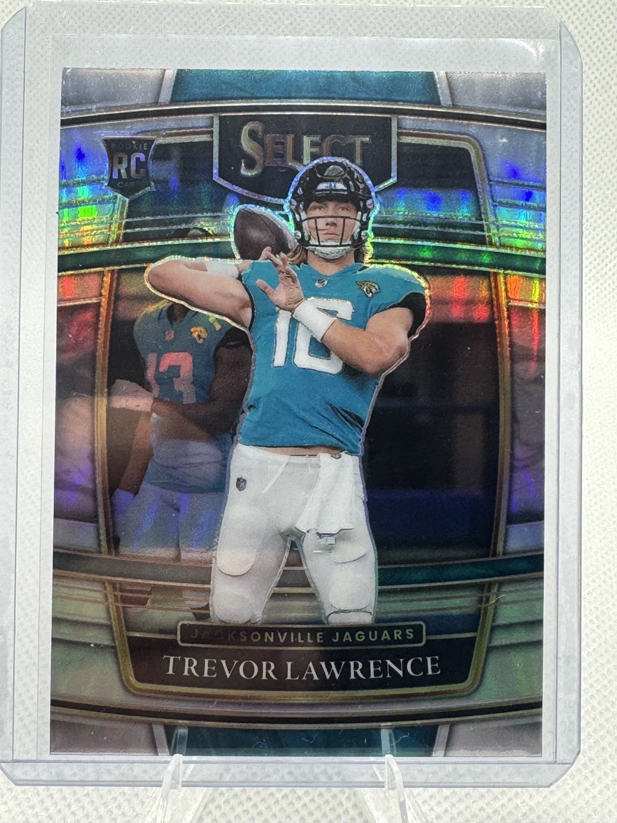 Panini Select 2021 Concourse Trevor Lawrence #43 Silver Prizm Rookie Jaguars