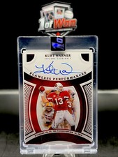 2025 Panini Flawless Kurt Warner Flawless Performances Auto 1/15🔥Cardinals