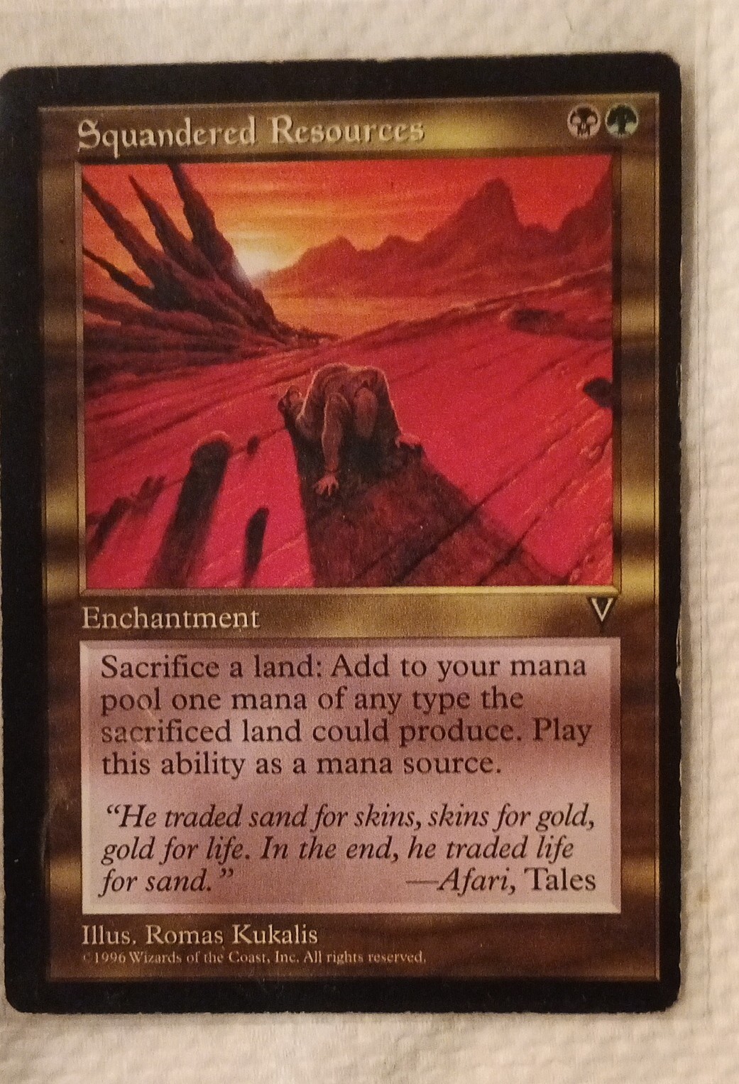 Squandered Resources Visions Regular