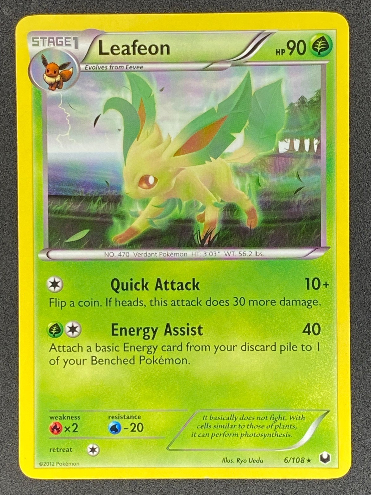 Pokémon Leafeon 6/108 DEX Dark Explorers LP