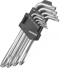 Chrome Vanadium Steel Long Arm Torx Star Allen Wrench Set T10-t50 9-piece Chrome Vanadium Steel Long Arm Torx Star Allen Wrench Set T10-t50 9-piece