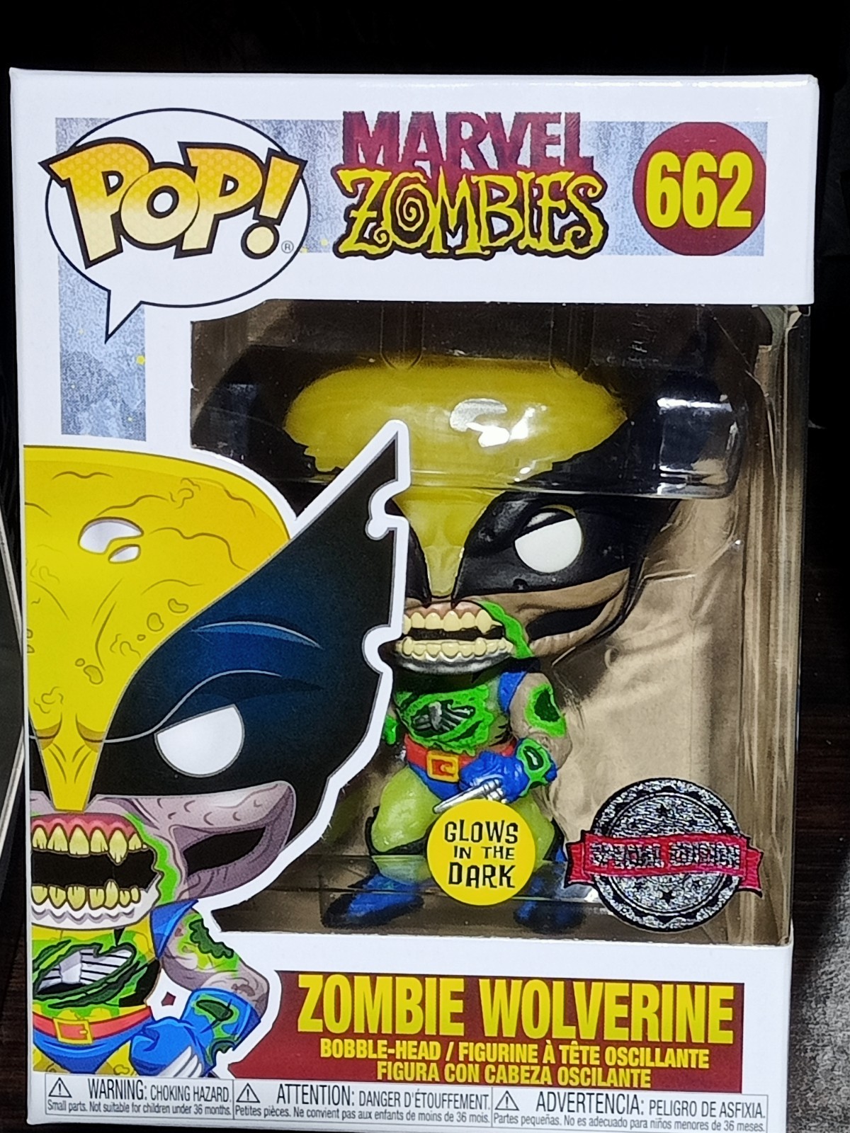 Funko Pop Marvel Zombie Wolverine GITD illuminez votre bureau de geek avec ce mutant légendaire