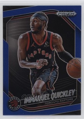 2024-25 Panini Prizm Black Blue Prizm 183/199 Immanuel Quickley #77 s3g