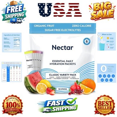 Hydration Packets - Electrolytes Powder Packets - Sugar Free & 0 Calorie - Or...