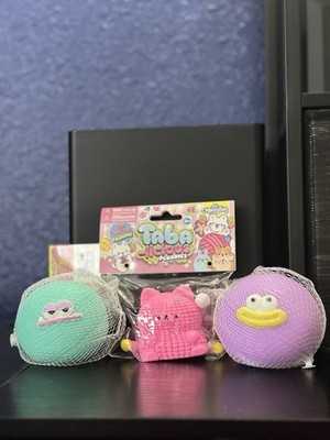 Taba-Licious Squishy Bundle 3 Pack + Funny Face Balls Viral Sensory Fidget