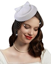 Fascinators Hats 20s 50s Pillbox Cocktail Tea Party Headwear Veil Girls Women