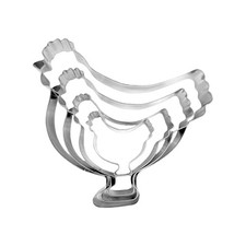 Chicken Cookie Cutter Set   Sharp  Stainless Steel Cooking Utensils   a Fun Fit