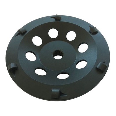 PCD Grinding Wheel Epoxy 7 Inch 6 Segment Glue Mastic Coating Tool 5/8''-11 arbor