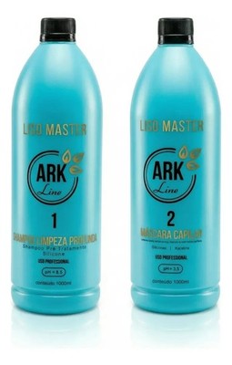 Smooth Master Kit, Shampoo + Brazilian Keratin Treatment Mask ARK LINE 2x1L