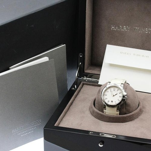 Harry Winston Ocean Sport 411-LQ36Z/OCSQHM36ZZ001 36mm Leather...