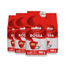 Lavazza Qualità Rossa Coffee Beans 4 Packets of 1 kg with Aromatic Notes of 20.51 per kilo