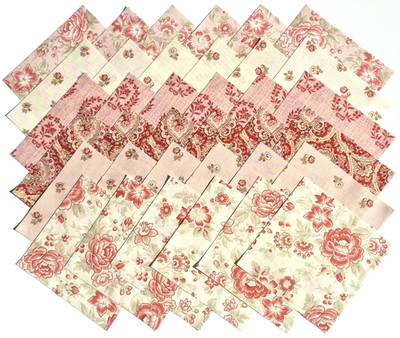 LOVE LETTERS from Marcus Fabrics - (48) 5'' fabric square set