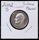 2002-S Silver Proof Roosevelt Dime, Gem proof