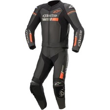 Alpinestars GP Force Chaser 2PC Taille 52 Combinaison En Cuir De Moto Noir-Rouge