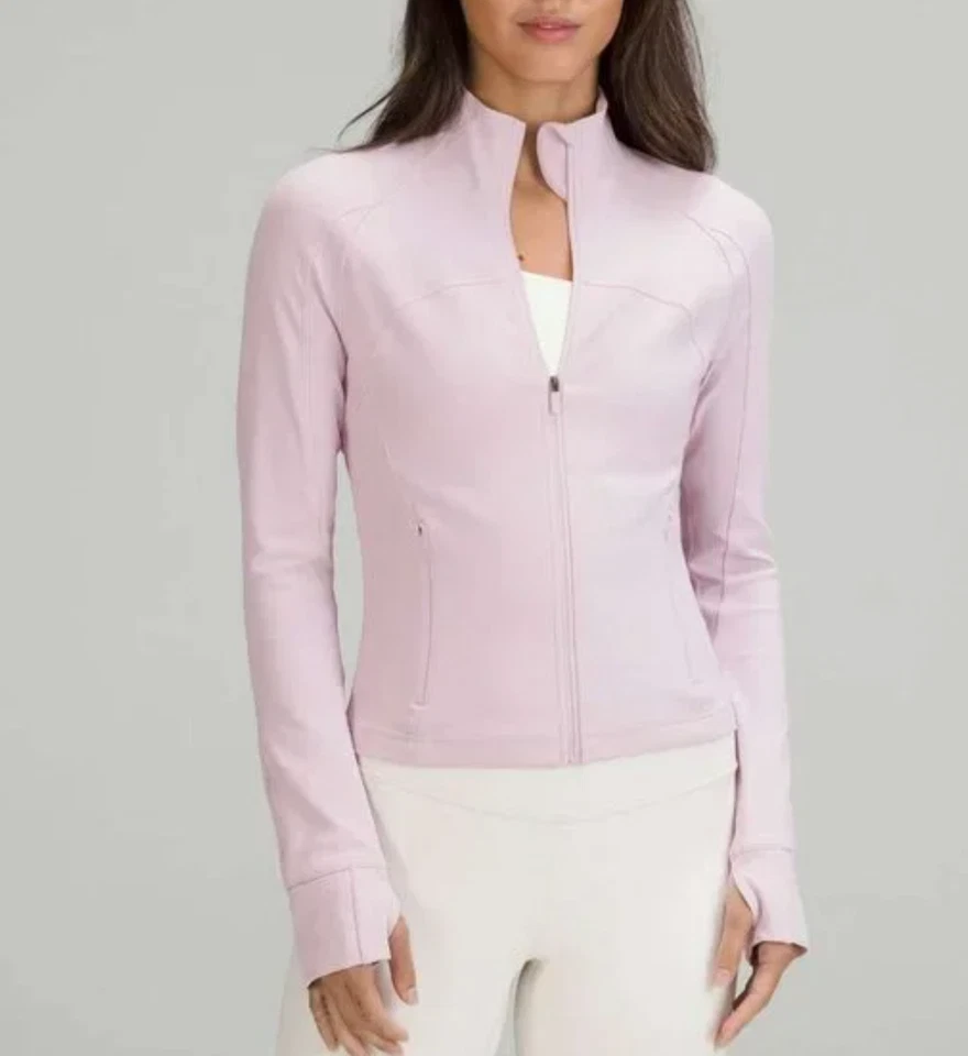 Chaqueta Lululemon Cropped Define *Nulu / Talla 4 / Color Rosa Peonía Foto 2 de 4