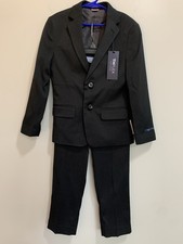 NWT 150 MSRP Tommy Hilfiger 2 Piece Boys Black Formal Occasion Suit Size 8