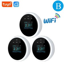 Tuya WiFi Gas Leak Detector LPG Natural Gas Alarm LED Display Smart App Control