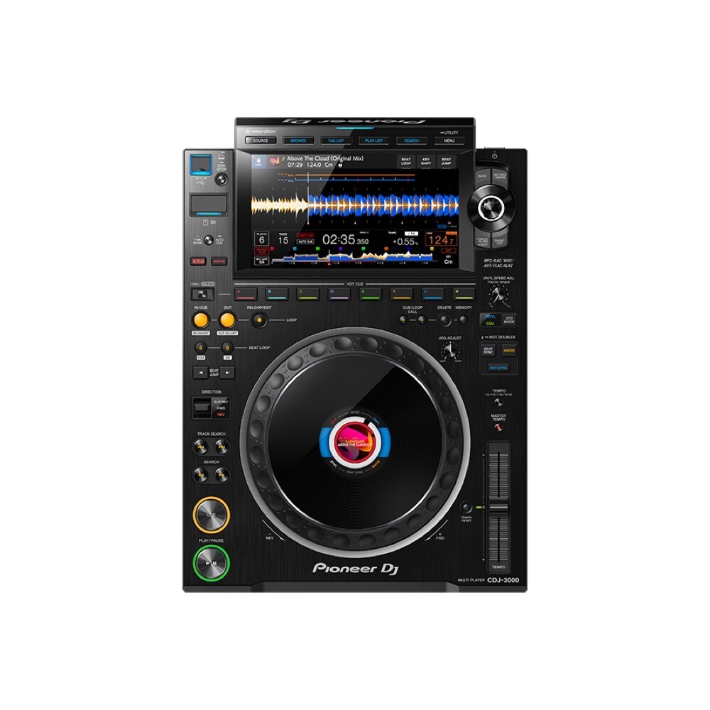 Pioneer DJ CDJ-3000 (Black) DJ multiplayer Digital Turntable from
