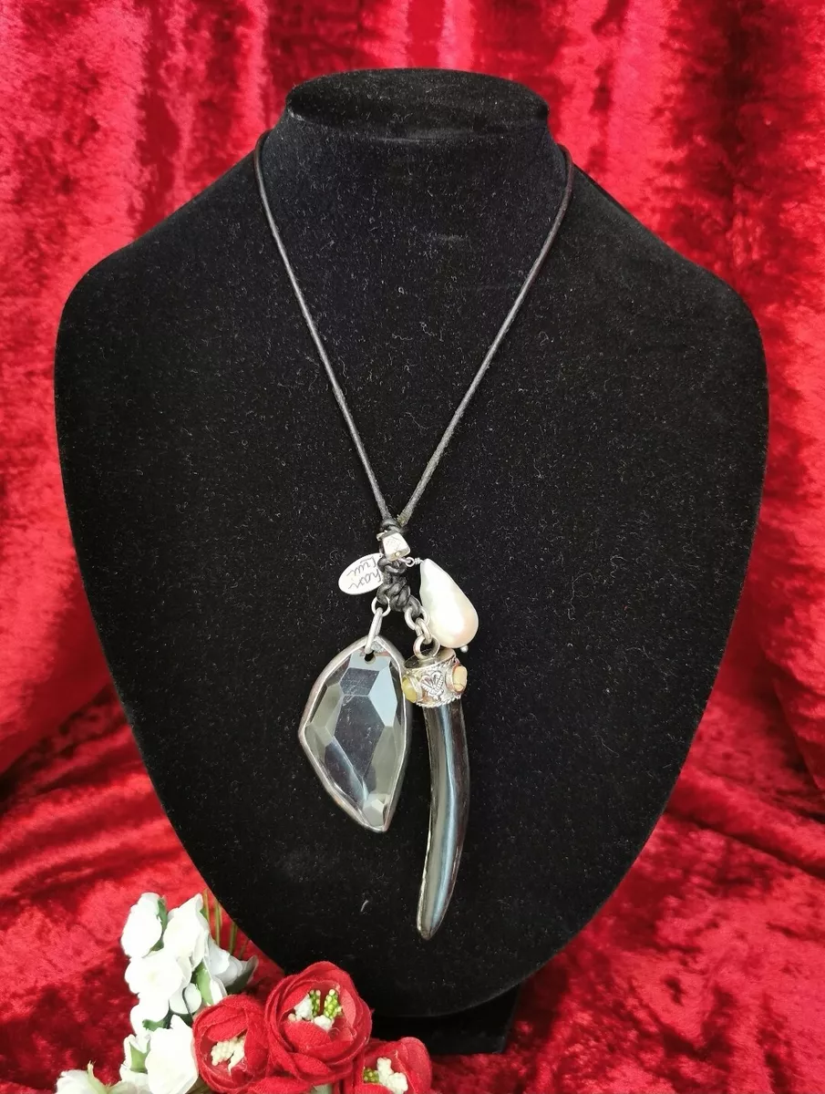 Crystal amulet necklace sale