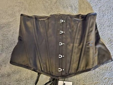 Corset Story Black Satin  Classic Underbust Corset Size 42"