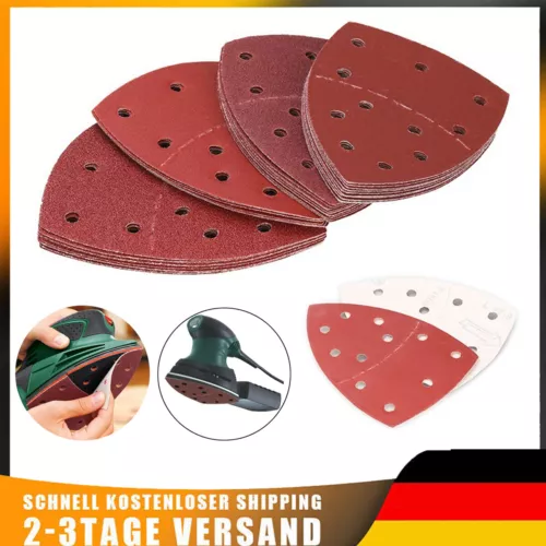 Klettschleifblätter Maus Set, Klett Schleifpapier ,Korn 40/60/80/120/180/240 Mix