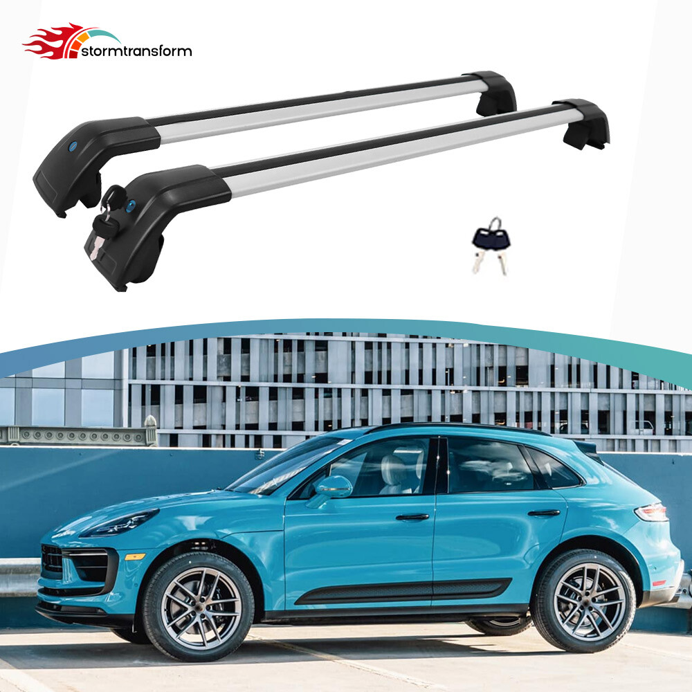 Roof Rack Cross Bars For Porsche Macan 2015-2024 Cargo Carrier