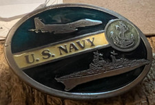 VINTAGE BELT BUCKLE-----U.S. NAVY