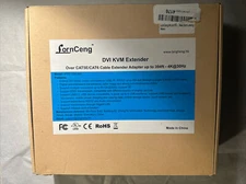 Lorn Ceng DVI KVM Extender Over Cat5e/6/7 up to 394ft | Zero Latency | 4K@30Hz
