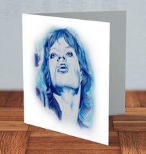 Mick Jagger Greeting Card Rolling Stones 15 x 15 cm original artwork by MJLArt