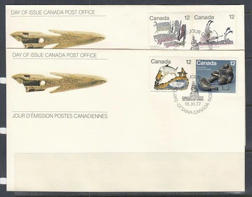 Canada Scott 749a-51a FDC - Inuit - Hunting