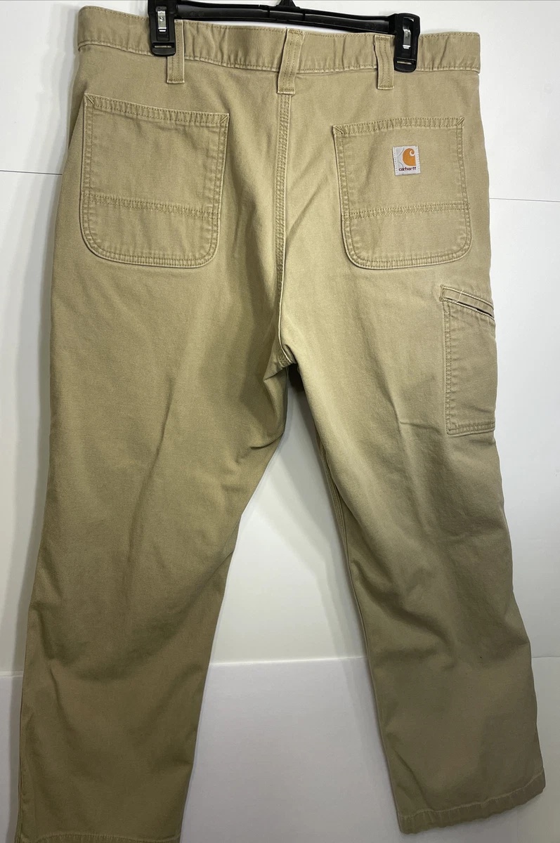 Carhartt Mens Rugged Flex Relaxed Fit Canvas Work Pants - Style #102291 W38