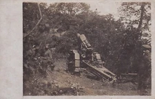 Orig WWI RPPC Real Photo Postcard GERMAN 210mm HOWITZER MORTAR ARTILLERY 129a