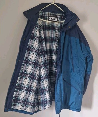 Ladies Blue Waterproof Jacket Size XL By Reach - Picture 5 of 8