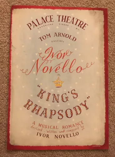 palace theatre london ‘kings rhapsody’ programme 1949 image 1