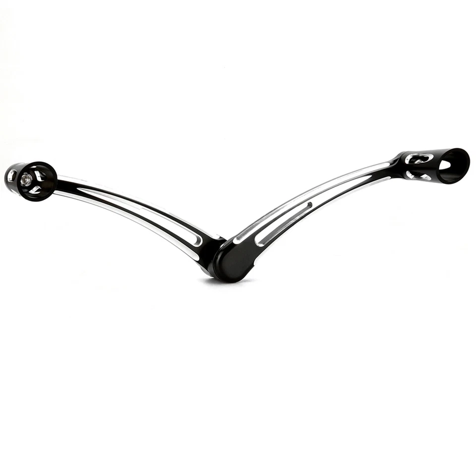 Brazo de freno de corte CNC talón punta palanca de cambio pedal clavija para Harley Softail Fatboy 00-16 Foto 3 de 4