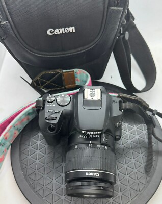 Canon EOS 250D 24.1MP Digital SLR EF-S 18-55 mm f/3.5-5.6 III Lens + Strap + Bag