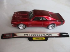 1:64 Red 1969 Dodge Charger R/T - 1 Baddride (2006 ProMark Co.)