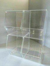 Acrylic Pick and Mix/Condiment Storage Display Bins Pack of 4,6,9,12