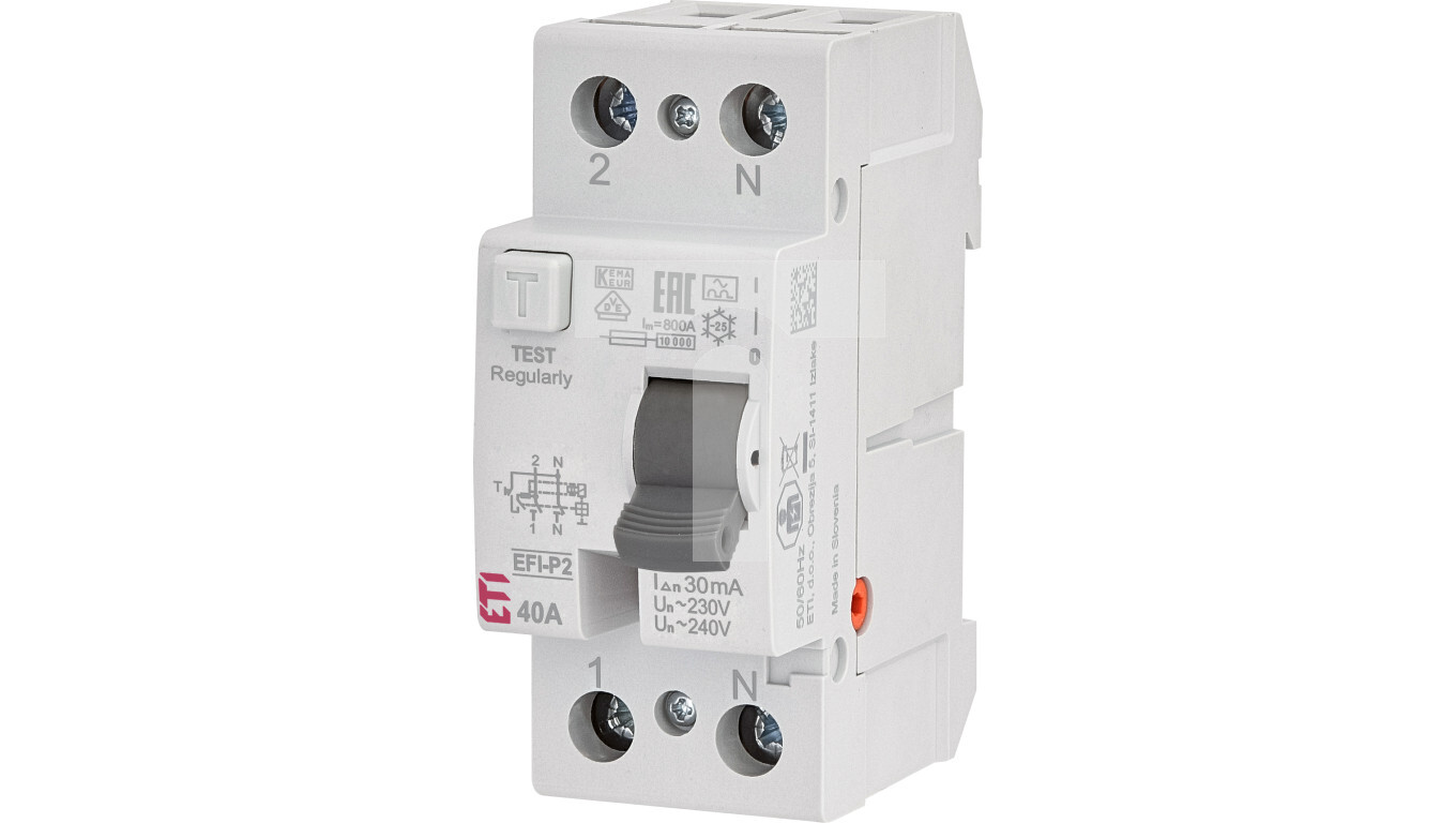 Residual current circuit breaker 2P 40A 0.03A type A EFI-2 002061112 /T2UK