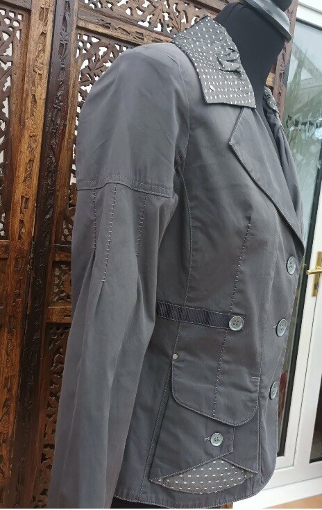 PAUSE CAFÉ Fitted Cotton Elastane Mix Jacket Size… - image 5